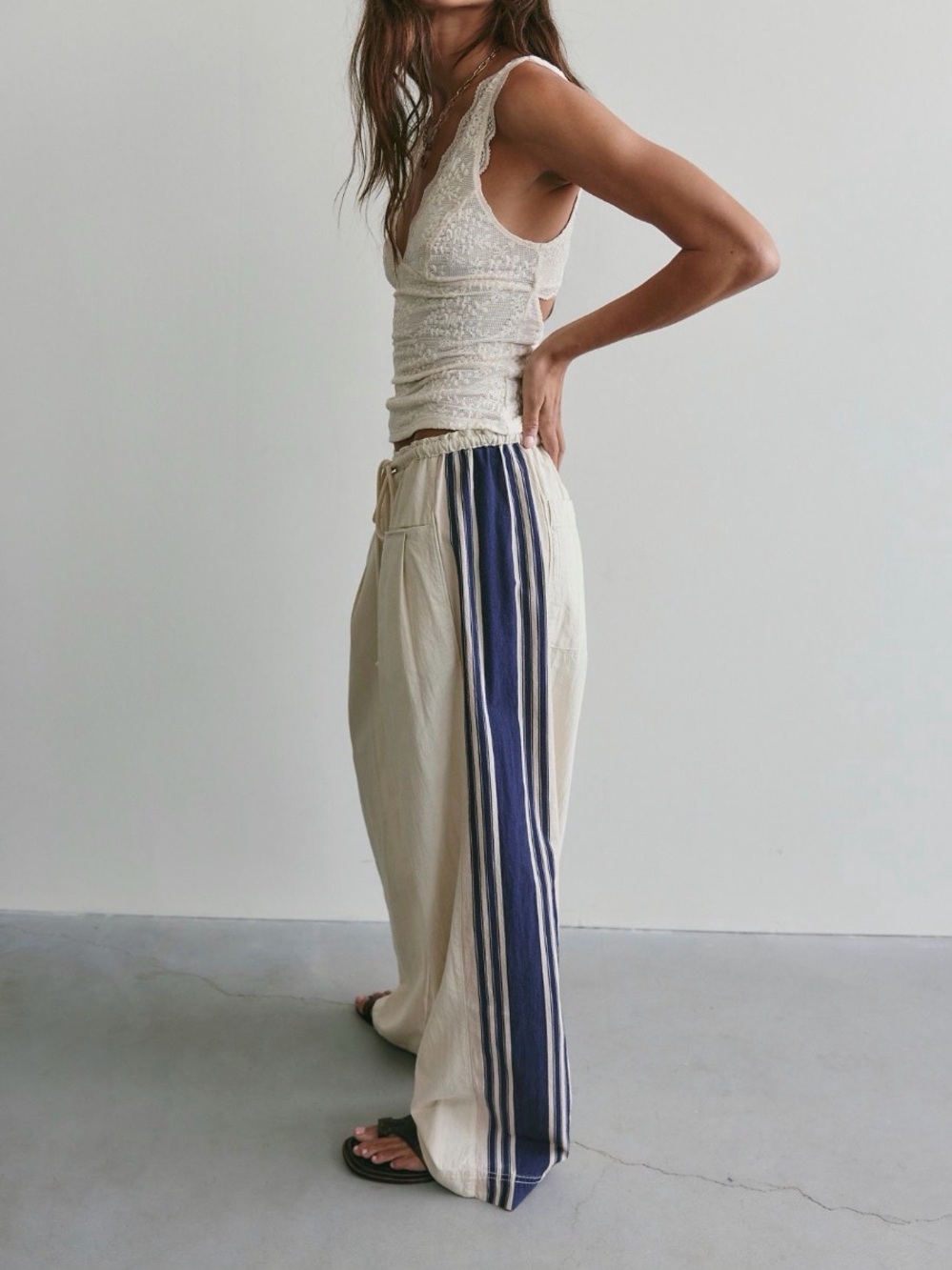 Free People Hudson Canyon Side Printed Pull On Pants Large - Picture 8 of 8